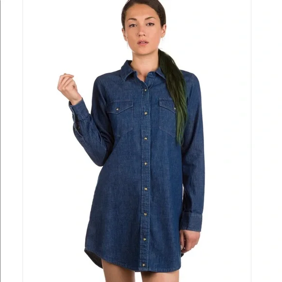 Volcom denim dress cheap